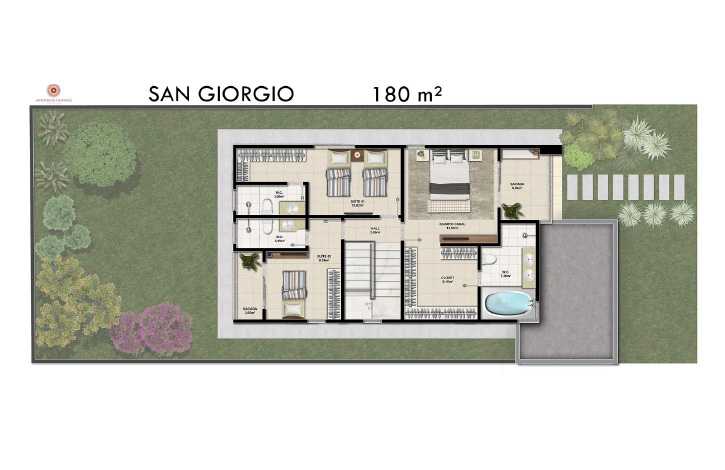 Planta - Jardins de Murano - Condomínio de Luxo em Eusébio/CE - Cesar Augusto Imóveis