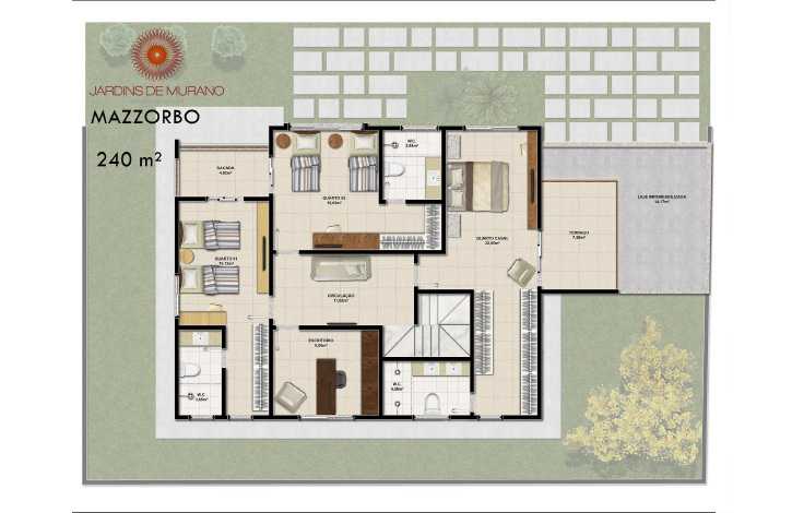 Planta - Jardins de Murano - Condomínio de Luxo em Eusébio/CE - Cesar Augusto Imóveis