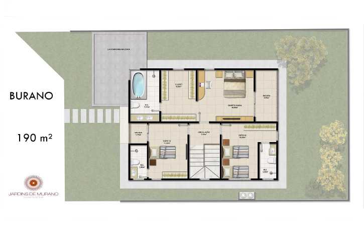 Planta - Jardins de Murano - Condomínio de Luxo em Eusébio/CE - Cesar Augusto Imóveis