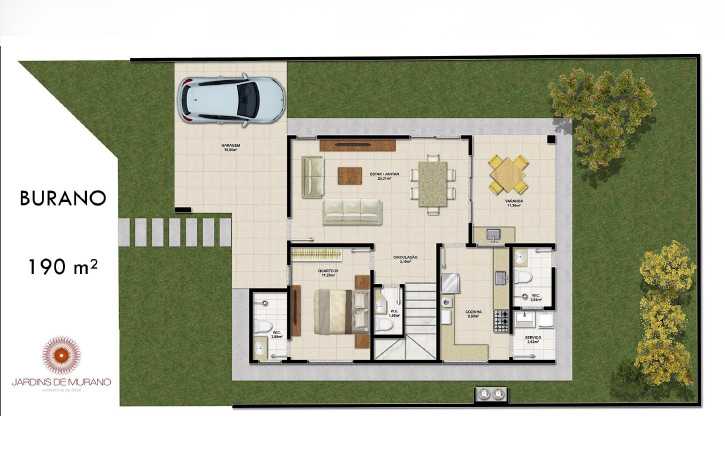 Planta - Jardins de Murano - Condomínio de Luxo em Eusébio/CE - Cesar Augusto Imóveis