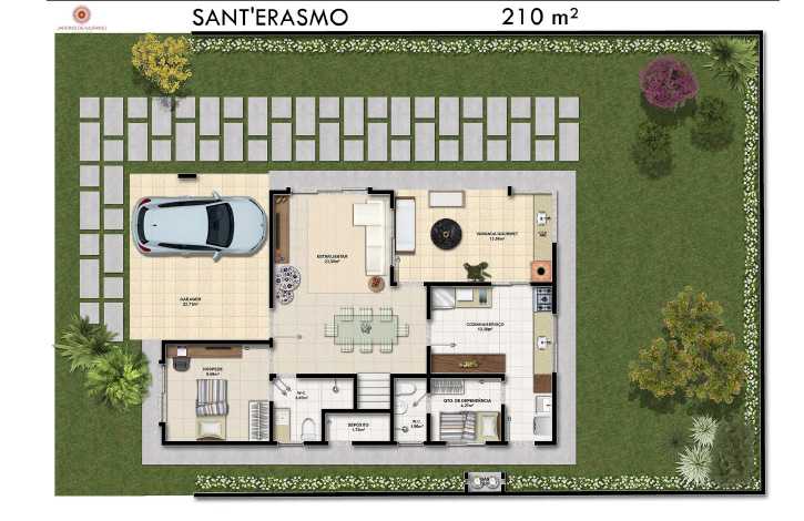 Planta - Jardins de Murano - Condomínio de Luxo em Eusébio/CE - Cesar Augusto Imóveis
