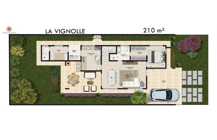 Planta - Jardins de Murano - Condomínio de Luxo em Eusébio/CE - Cesar Augusto Imóveis