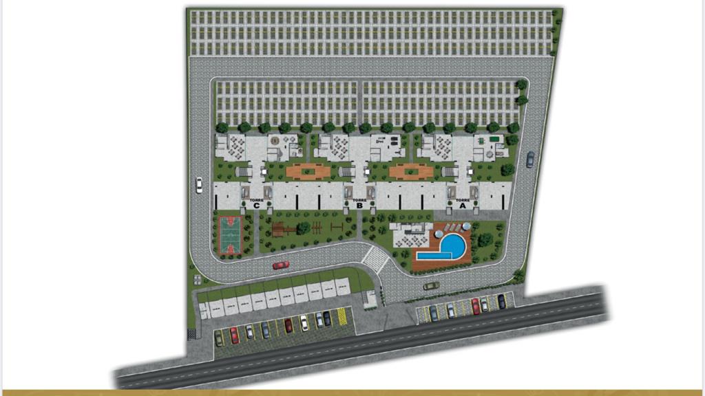 Planta - Edifício Carpe Diem - Condominio de apartamentos no centro do Eusébio - Cesar Augusto Imóveis