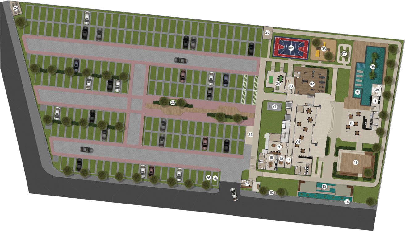 Planta - Madri Residence - Condominio de apartamentos no Centro do Eusébio - Cesar Augusto Imóveis