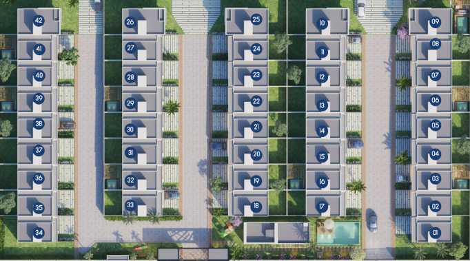 Planta - Maximino Residence: casas duplex à venda no José de Alencar / Lagoa Redonda – Fortaleza - Cesar Augusto Imóveis